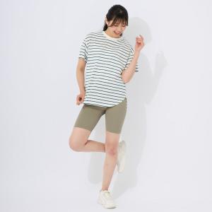 【FILA】 ＴＣ天竺ボーダー半袖ＴＥＥ ダークグリーン Lサイズ ビーチウェア レディース 413603 [▲] [ZX]の商品画像