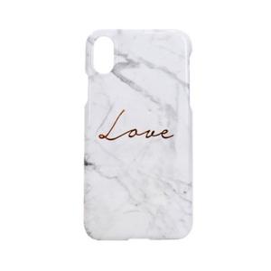 HAPPYMORI Happymori iPhone XR Marble love Bar ホワイト 取り寄せ商品