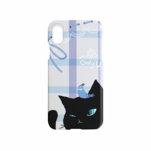 HAPPYMORI Happymori iPhone XR Cat Couple Bar ブラック 取り寄せ商品