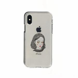 【Dparks（ディーパークス）】背面カバー型スマホケース iPhone XS / X  ソフトクリアケース 少女Aスマホケース iPhone アイフォン X XS iPhoneXS iP[▲][R]｜hobinavi2