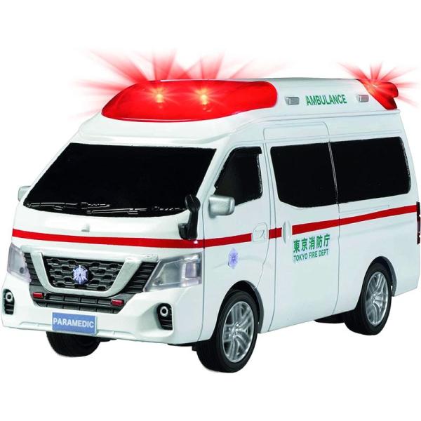 【ジョーゼン】JRVC102-WH 1/32 ニッサン パラメディック 救急車 ラジコン おもちゃ ...