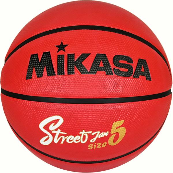【MIKASA/ミカサ】バスケット５号 ゴム 赤黒  /  バスケットボール BB534C-RBBK...