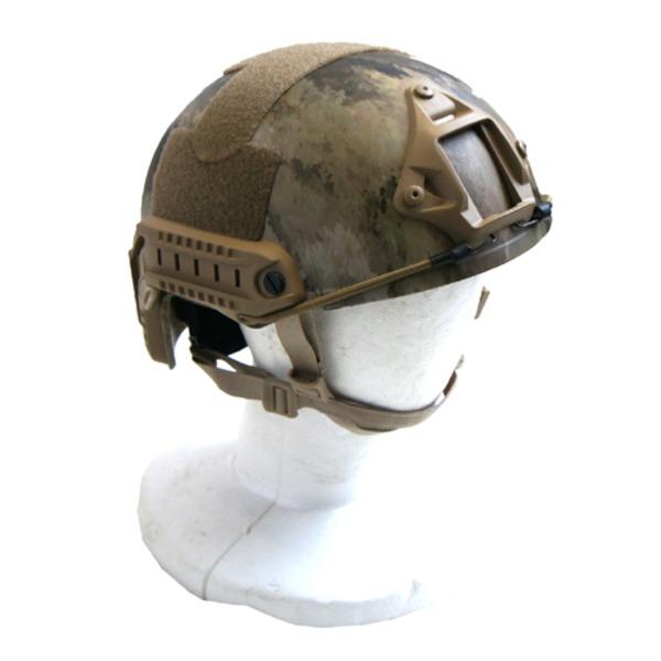 アメリカ空挺部隊FASTヘルメットレプリカ A-TACS（AU） ホビー ミリタリー ヘルメット 帽...