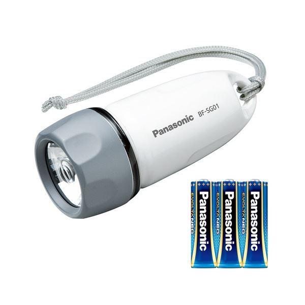 まとめ買い パナソニック LED防水ライト 乾電池エボルタNEO単3形3本付 BF-SG01N-W ...