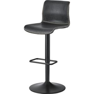 カウンターチェア/椅子 ブラック 約W43×D48×H86-107×SH57-78cm お客様組立品...