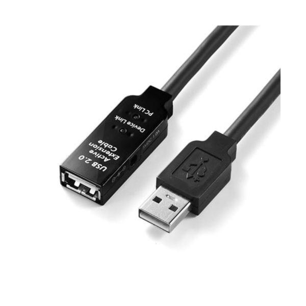 サンワダイレクト USB2.0延長ケーブル 50m ブラック 500-USB007-50 1本 【代...