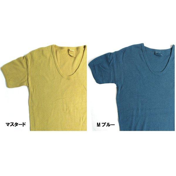 東ドイツタイプ Uネック Tシャツ JT039YD マスタード サイズ5 レプリカ ホビー ミリタリ...