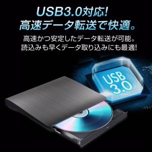 DVDドライブ 外付け dvd cd ドライブ...の詳細画像3