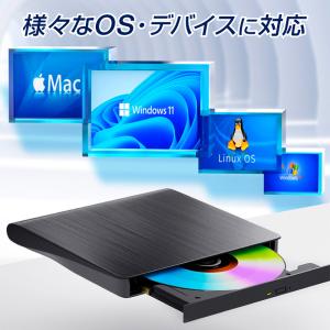 DVDドライブ 外付け dvd cd ドライブ...の詳細画像4