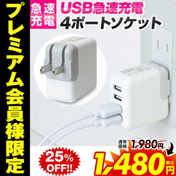 acアダプター コンセント iphone充電器 充電ケーブル usb usb充電器 acアダプタ 充...