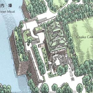 鳥瞰図 バーズアイマップ12 大阪絵図 天満橋...の詳細画像1