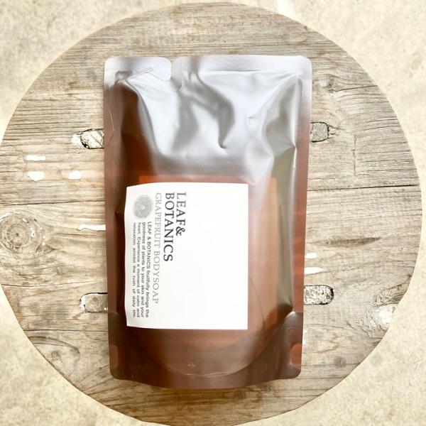 松山油脂 グレープフルーツ ボディソープ 詰替用 リーフ＆ボタニクス 乾燥 保湿 潤い 敏感肌 天然...