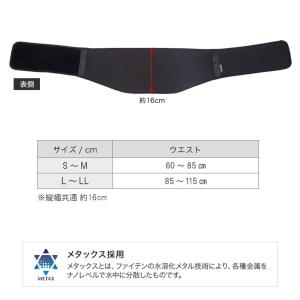 ファイテンサポーター メタックス 腰用ソフトタ...の詳細画像3