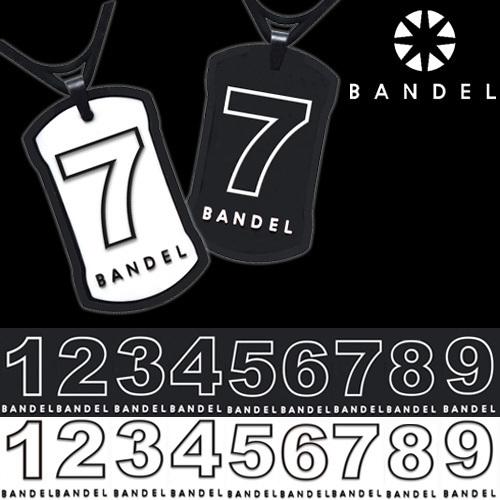 バンデル ナンバーネックレス 数字 リバーシブル ブラック ホワイト ドックタグ メンズ 1 2 3...