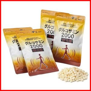 サプリメント 栄養機能食品 ビタミンB1 グルコサミン2000 強力型 4袋セット (1袋あたり約270粒)｜hohoemi-club