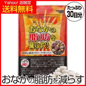 黒しょうがプラス 初回限定 おなかの脂肪 内臓脂肪 皮下脂肪を減らす 機能性表示食品 1袋 約1ヶ月分｜hohoemi-club