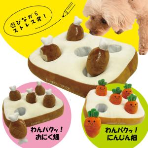 犬 おもちゃ ノーズワーク わんパクッ！おにく畑 or にんじん畑｜hohoemi-pet