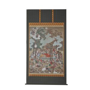 掛け軸軸箱収納庫シンプル総桐掛軸収納庫9本用・慳貪タイプ 製造直売