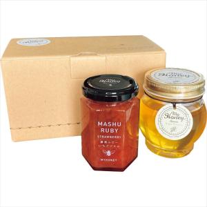 ジャム ギフト  MYHONEY 摩周ルビーいちごジャム×アカシアハニーセット / ジャム ドレッシング 蜂蜜 ハチミツ はちみつ セット ご当地
