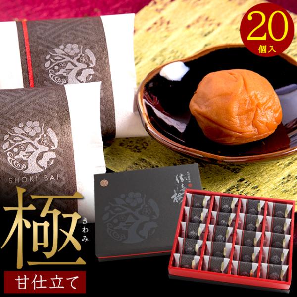 父の日 2024 惣菜 ギフト 送料無料 勝喜梅 最高級 南高梅 甘仕立て「極」20包 / 内祝い ...