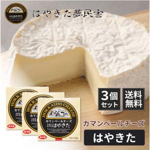 送料無料 カマンベールチーズ はやきた 120g×3個セット 北海道限定 カマンベールチーズ ワイン ナチュラルチーズコンテスト 母の日 プレゼント｜hokkaido-okada