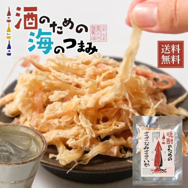 海鮮珍味 単品 焼酎のためのさざなみさきいか 32g メール便 送料無料 おつまみ 珍味 北海道加工...