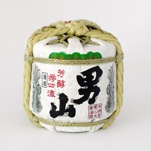 男山ミニ菰樽 300ml 　　　　父の日 2026 ギフト 日本酒 誕生日 内祝い 退職 お祝い プレゼント