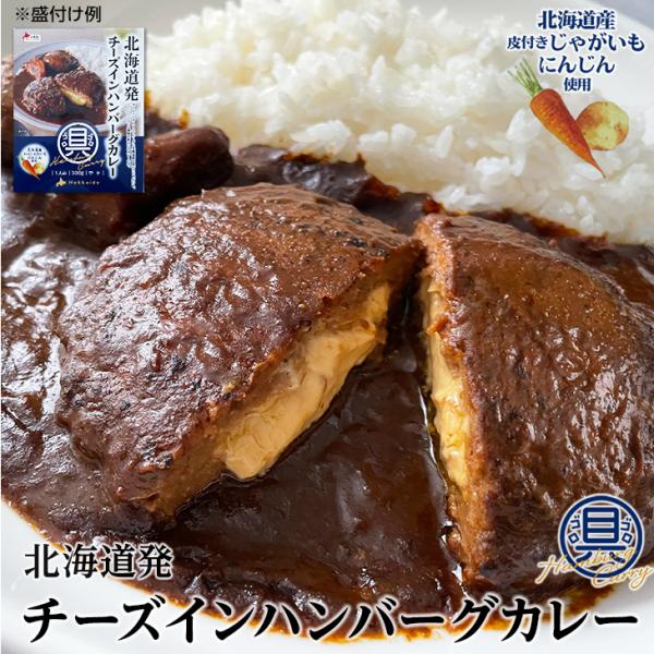 ベル食品 北海道発 チーズインハンバーグカレー 中辛 1人前 300g　　お花見 母の日 2024 ...