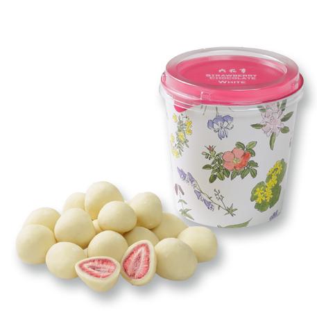 お歳暮 クリスマス 六花亭 ストロベリーチョコホワイト 130g 六花亭袋付 誕生日 ギフト チョコ...