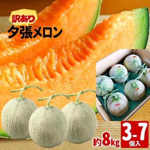 販売終了  《梅》訳あり 個撰 夕張メロン 超大玉〜中玉(3〜7玉入)