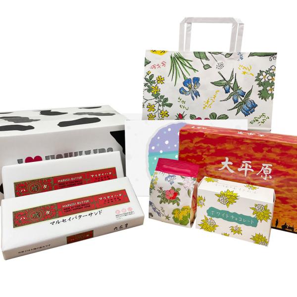 お歳暮 クリスマス 送料込 もりだくさん六花亭セット(バターサンド多め) 北海道銘菓食べ比べ お花柄...