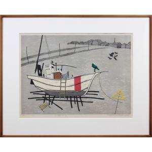 梅原龍三郎 座る裸婦 (117/175) 版画 絵画 リトグラフ 有名画家 中古