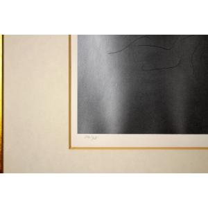 加山又造 「黒いガウンの裸婦 81-A」 リト...の詳細画像4