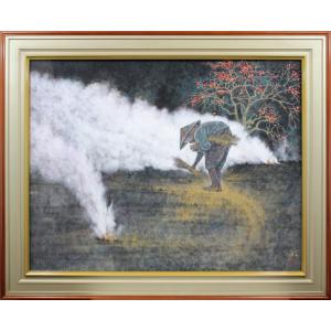 松村公嗣 「秋けぶく」 日本画 絵画 - 北海道画廊