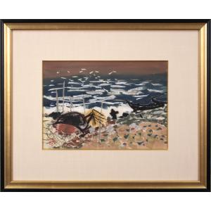 熊谷守一 「 辰 」 複製画 F6 絵画 巨匠 花 人気 くまがいもりかず