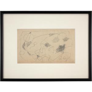 松村公嗣 「 赤富士 」 日本画 F20 絵画 肉筆 手描き 真筆 富士山 朱色