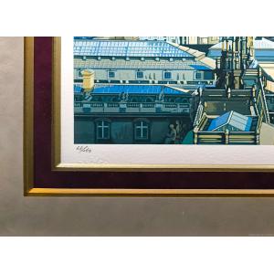 ヒロ・ヤマガタ 「そよ風に乗って」 シルクスク...の詳細画像3