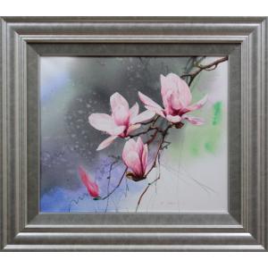 武者小路実篤 絵画（色紙額） 共に咲く喜び : 掛け軸・絵画の専門店