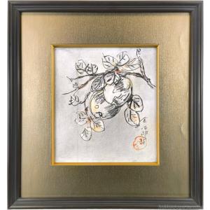 木田金次郎 「りんご」 コンテ＋水彩画 絵画 - 北海道画廊