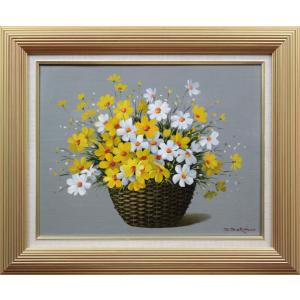 絵画 油絵 田浦信勝 肉筆油絵 静物画 クラマチス テッセン 特別寸法