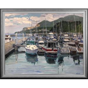 若井繁雄10号油彩画 油絵 絵画 肉筆画 原画 高級額装 アート 風景画 古美術 若井繁雄10号油彩画 油絵 絵画 肉筆画 原画 高級額装 アート