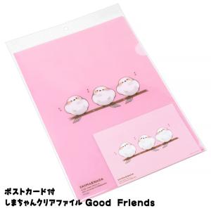 ポストカード付 しまちゃんクリアファイル PATTERN A4 北海道 お土産