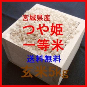 宮城県産つや姫 特別栽培米 一等米 玄米5kg （平成30年産）