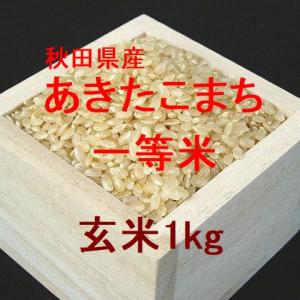 新米 秋田県産あきたこまち 一等米 玄米1kg （令和5年産）｜hokkaidomai