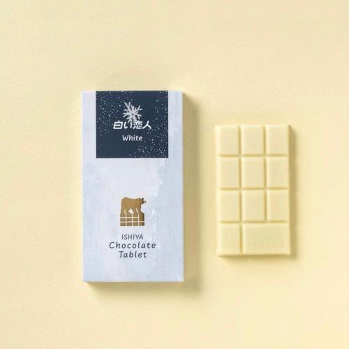 ISHIYA 白い恋人 チョコレート タブレット【ホワイト】北海道 お土産  スイーツ お菓子 チョ...