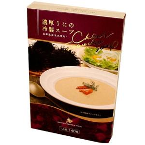 濃厚うにの特製スープ 140ｇ北海道 お土産 ギフト 人気 お取り寄せ（dk-2 dk-3）｜hokkaidomiyage