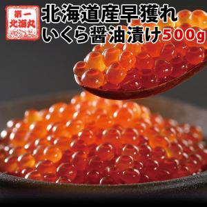 いくら 北海道産 秋鮭 いくらしょうゆ漬け 500ｇ(50g×10) 冷凍 いくら醤油漬｜hokkaimaru