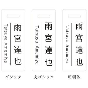 ゴルフ ネームプレート ネームタグ クリア 名...の詳細画像2