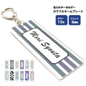 ゴルフ　カラフルネームプレート　ストライプ｜hokota