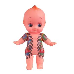 刺青キューピー/28cm/色付き/龍/虎/牡丹｜hokota